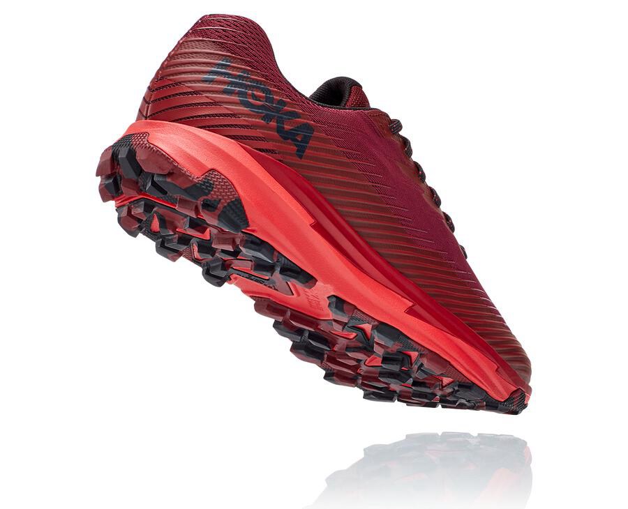 Trail Shoes Mens - Hoka One One Torrent 2 - Red - HMUPZYV-52